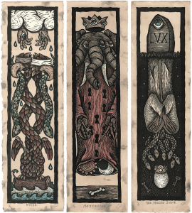 photo fo works by artist Travis Lawrence