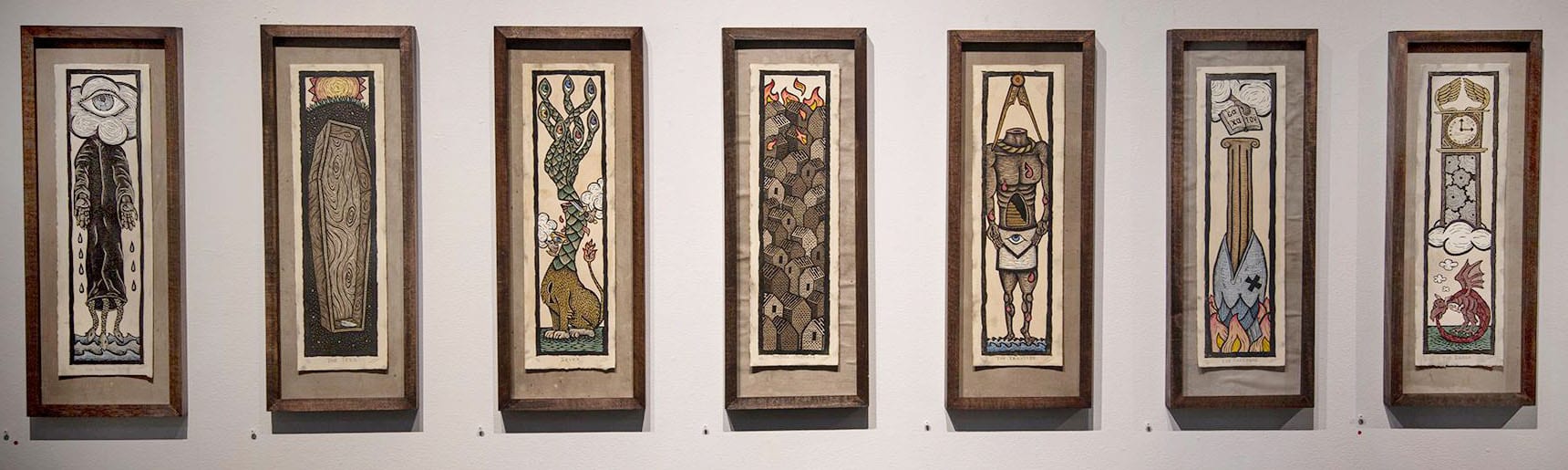 photo fo works by artist Travis Lawrence